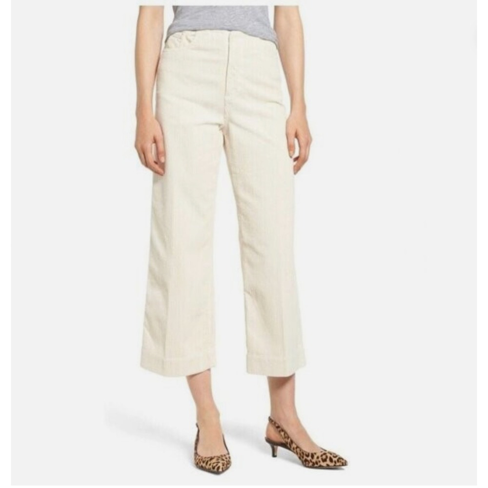 AG Adriano Goldschmied The Etta High Waisted Wide Leg Crop Corduroy Pants Sz 29